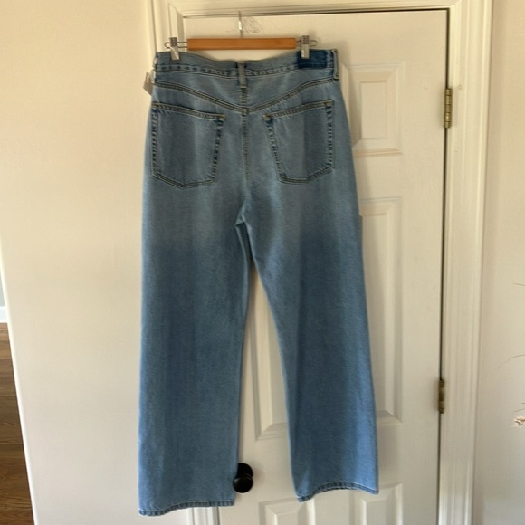 NWT Etica Stanton High Rise Wide Leg Jeans – Arctic Wash, Relaxed Fit, Size 30 - Picture 9 of 13